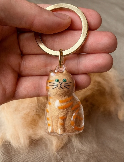 PawMemory - Llavero con Pelo de Gato