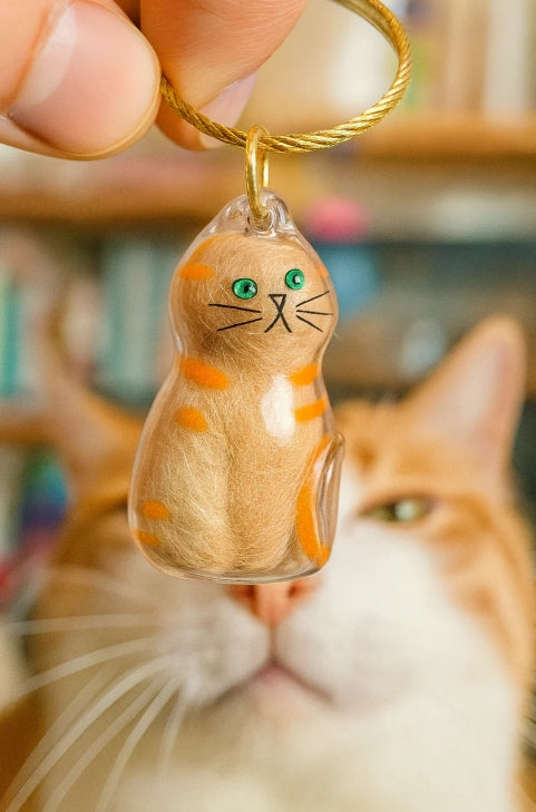PawMemory - Llavero con Pelo de Gato